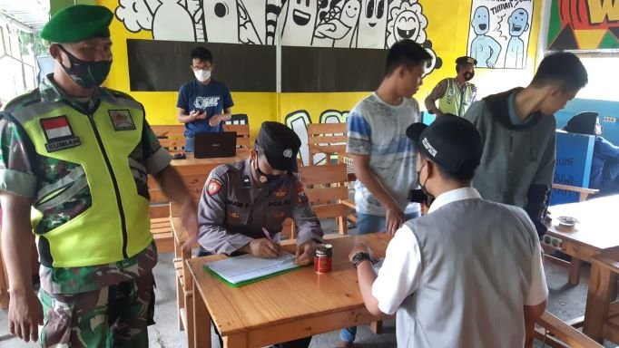 TNI–Polri-Satpol PP Prajurit Kulon Gelar Opsgakpilin Prokes Covid–19