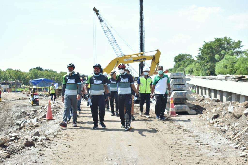 Terus Dikebut, Frontage Road Sidoarjo Segmen 1 Aloha-Pemukiman Warga Gedangan Segera Tuntas