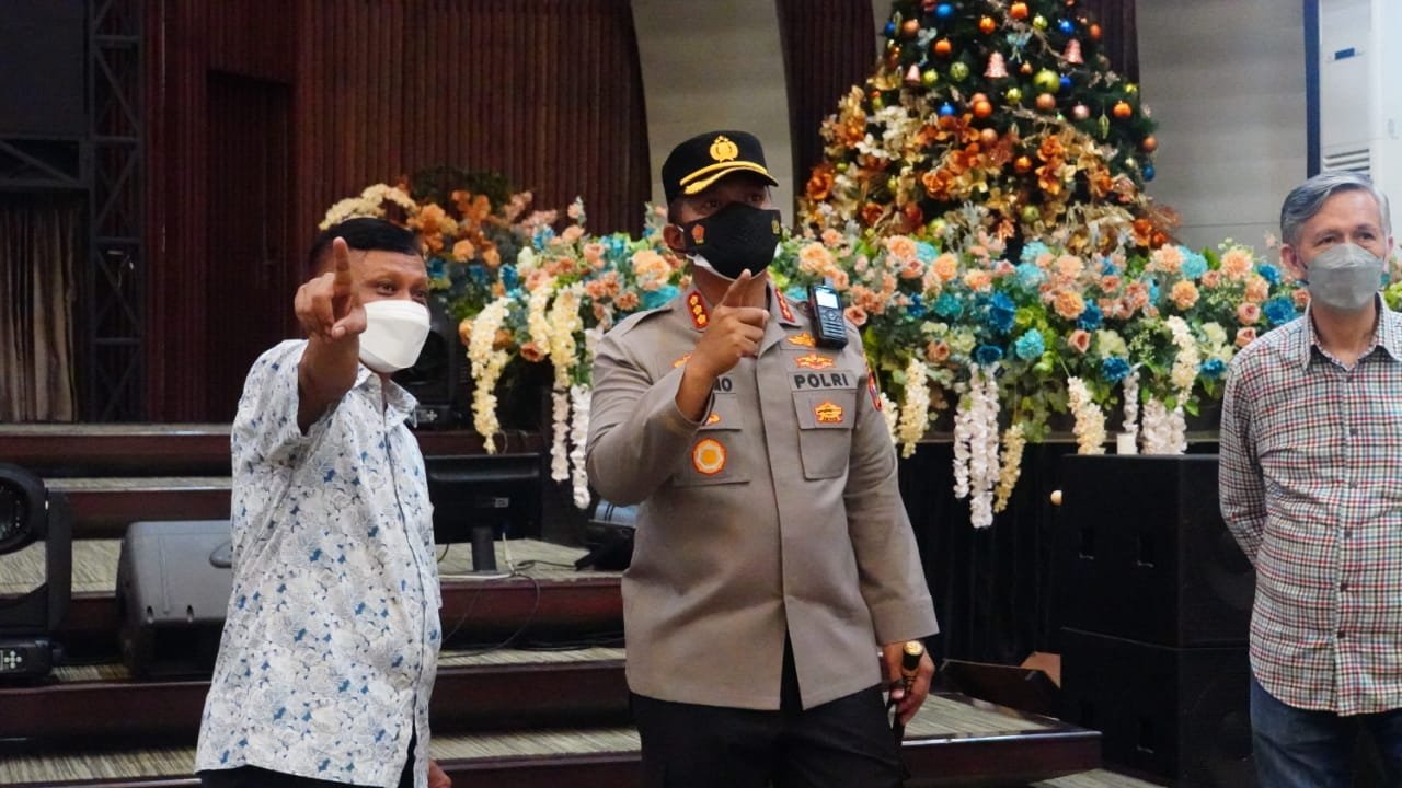 Jelang Natal 2021, Kapolresta Sidoarjo Cek Kesiapan Gereja