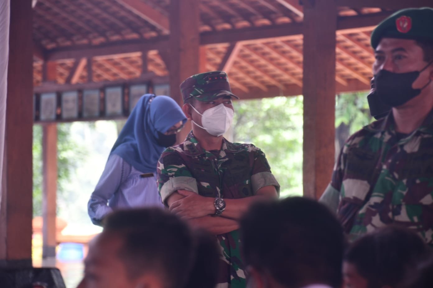 Peringati HUT Ke 73 Kodam V/Brw, Di Gelar Vaksinasi Covid-19 Anak Usia 6 - 11 sambil Rekreasi