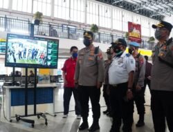 Jelang Nataru, Kapolresta Sidoarjo Cek Penerapan Prokes di Terminal Purabaya