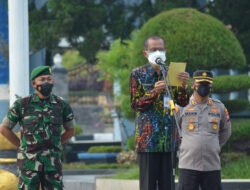 Dandim 0804/Magetan Hadiri Apel Gelar Pasukan Operasi Lilin Semeru 2021