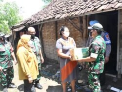 Jum’at Berkah Agenda Rutin Kodim 0815/Mojokerto Berbagi Sembako