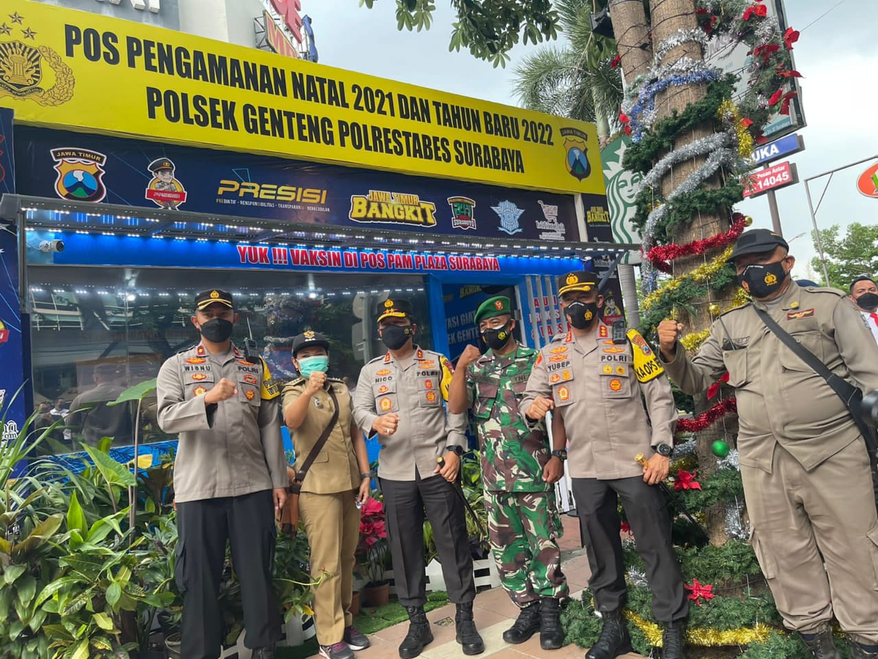 Rapat Koordinasi Kapolda Jatim dan Kapolrestabes Surabaya Kesiapan Pengamanan Tahun Baru 2022