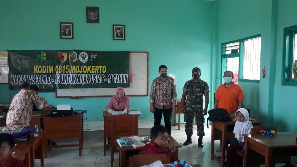 Kodim 0815/Mojokerto Tambah 6.468 Dosis Vaksin Anak