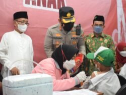 Kapolresta Sidoarjo Pantau Vaksinasi Merdeka Anak di Yayasan Al Qodir