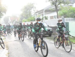 Danrem 082/CPYJ Gowes Sambil Sedekah Oksigen