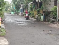 Jalan Kabupaten Di Desa Sidomulyo Menuju Desa Wadung Asih Makan Korban