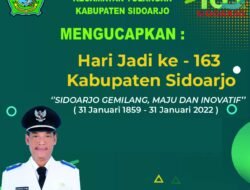 Pemerintah Desa Kemantren Kecamatan Tulangan Kabupaten Sidoarjo Mengucapkan Hari Jadi Ke-163 Kabupaten Sidoarjo
