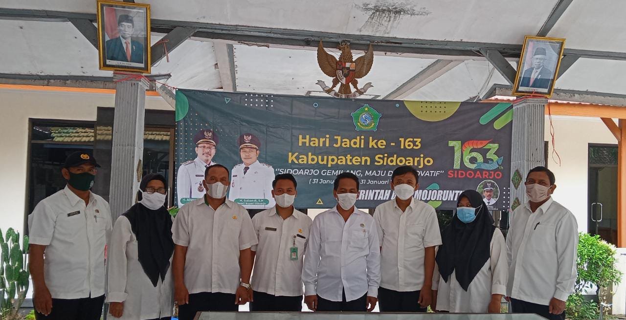Pemerintah Desa Mojoruntut Kecamatan Krembung Beri Ucapan HUT Sidoarjo Ke -163
