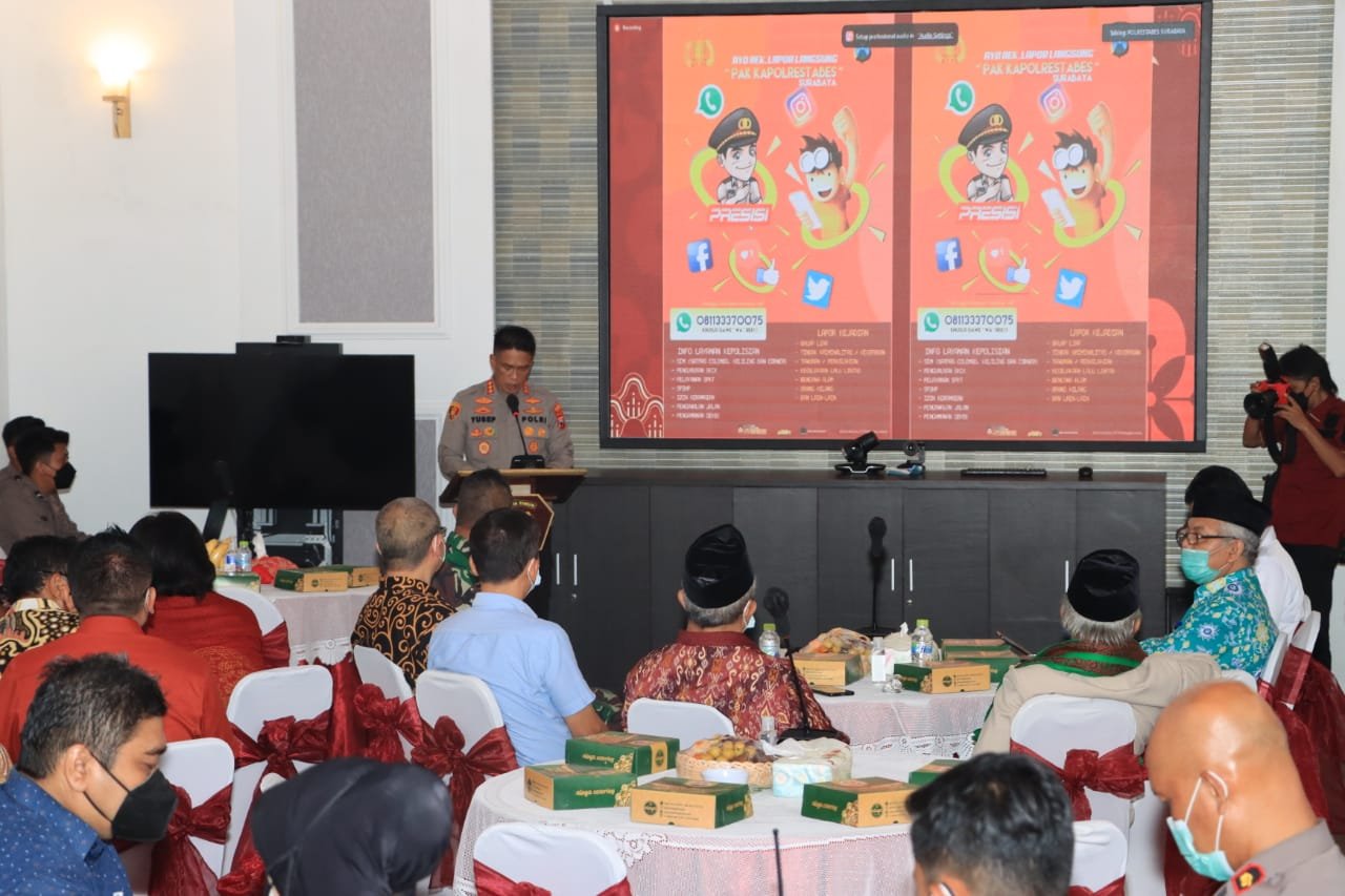 Kapolrestabes Surabaya Inisiasi  Pertemuan Lintas Agama Jelang Perayaan Imlek 2573