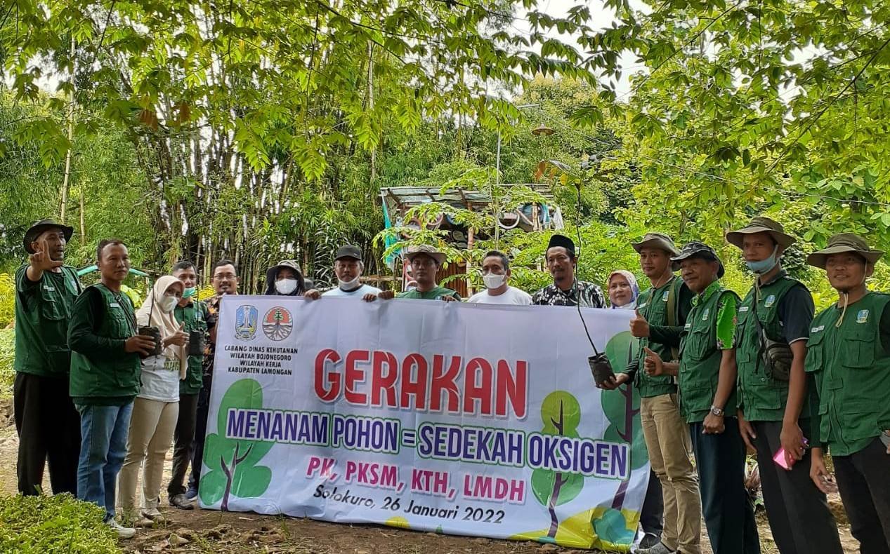 Ciptakan Kelestarian Hutan, Perhutani Mojokerto Gelar Gerakan Tanam Pohon