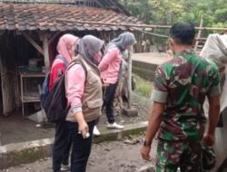 Koramil 0815/06 Kemlagi Bersama Tiga Pilar Desa Lakukan Verifikasi ODF