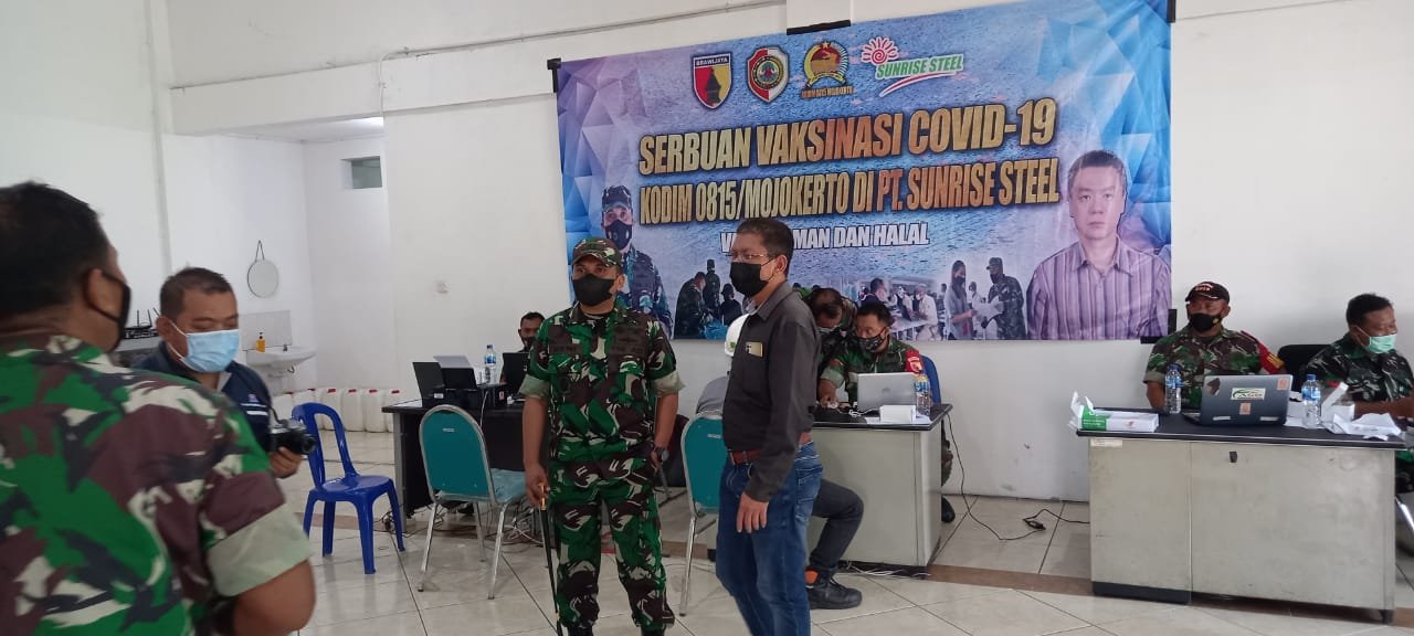 Kodim 0815/Mojokerto Gelar Serbuan Vaksinasi Booster