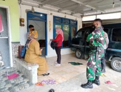 Tangkal Persebaran Covid-19 Koramil Bangsal Bareng PKM Lakukan Tracing