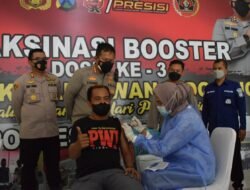 Sambut HPN 2022, Polresta Sidoarjo Gelar Vaksinasi Booster untuk Wartawan