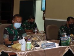 Covid-19 Meningkat: Pangdam VBrw Pimpin Rapat Internal