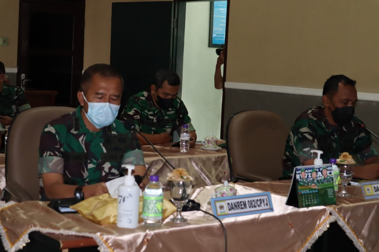 Covid-19 Meningkat: Pangdam VBrw Pimpin Rapat Internal