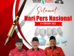 Selamat Hari Pers Nasional  9 Februari 2022 Semoga pers nasional senantiasa menjadi Jendela Informasi Yang Akurat, Tajam, Berimbang, Tepercaya, & Menjunjung Tinggi Nilai Kebenaran.  #PDIPerjuangan #pdiperjuanganjatim #pdipsidoarjo #HPN2022