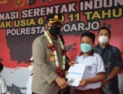 Perkuat Imunitas, Vaksinasi Anak Usia 6-11 Tahun di Sidoarjo Terus Dimasifkan