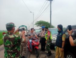Mapolsek Beserta Koramil Dan Satuan Pamong Praja,Puskesmas Kecamatan Tarik Adakan Yustisi PAMOR KERIS
