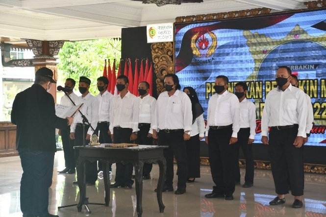 Kasiops Korem 082/CPYJ Hadiri Pelantikan Pengkab Perbakin Mojokerto