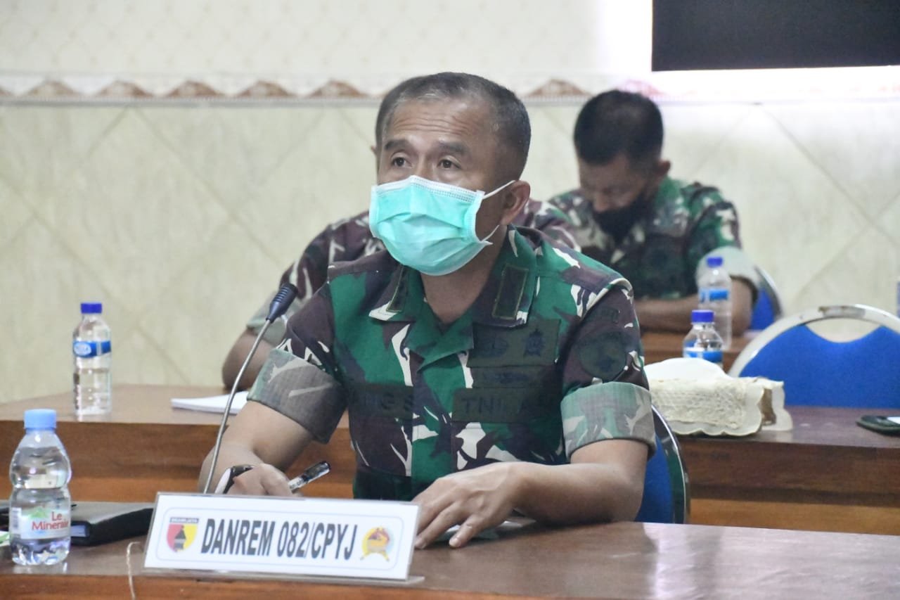 Pangdam V/Brw Perintahkan Kepada Para Komandan Satuan Bantu Akselerasi Vaksinasi