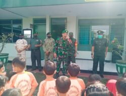 Koramil 0815/18 Gondang Kenalkan Anak PAUD Profesi TNI