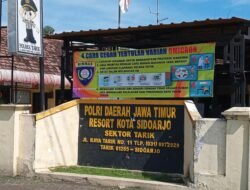 Mapolsek Tarik,Balongbendo,Krian Dan Koramil 0816/11,Puskesmas SatPol PP Giat Ops Yustisi Pamor Keris