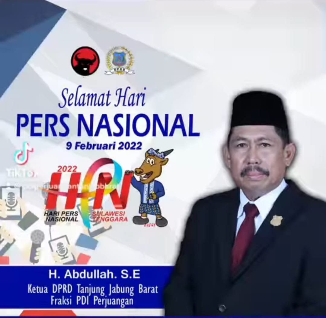 Ketua DPRD Tanjabbar Ucapkan Selamat dan Sukses HPN Tahun 2022