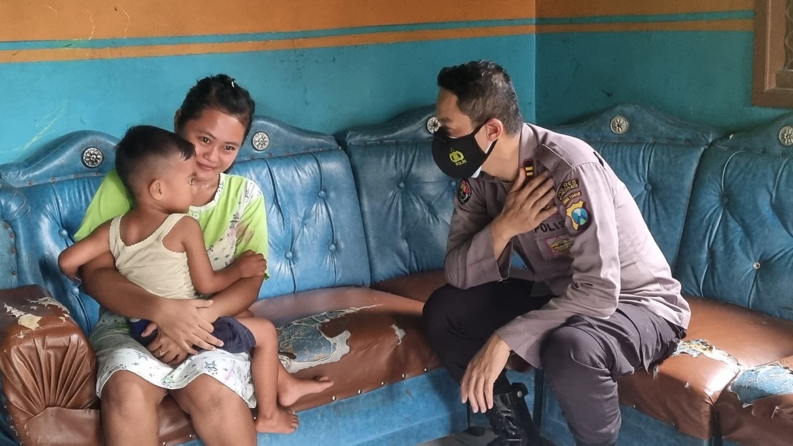 Polisi Sambang Desa, IPTU MK Umam Dapati Balita Stunting dan Perkembangan Bawah Garis Merah