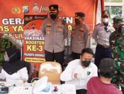 Polresta Sidoarjo Gelar Vaksinasi Booster di Terminal Purabaya Bungurasih