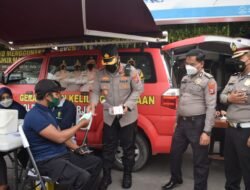 Long Weekend, Polresta Sidoarjo Layani Vaksinasi Booster di Rest Area Tol