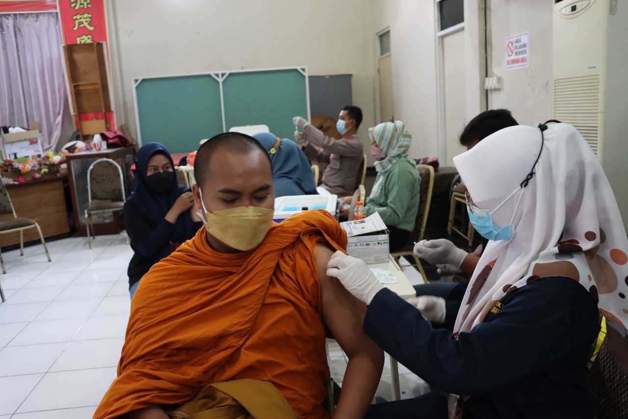 Polresta Mojokerto Gelar Vaksinasi 1.539 Dosis, Ini Datanya