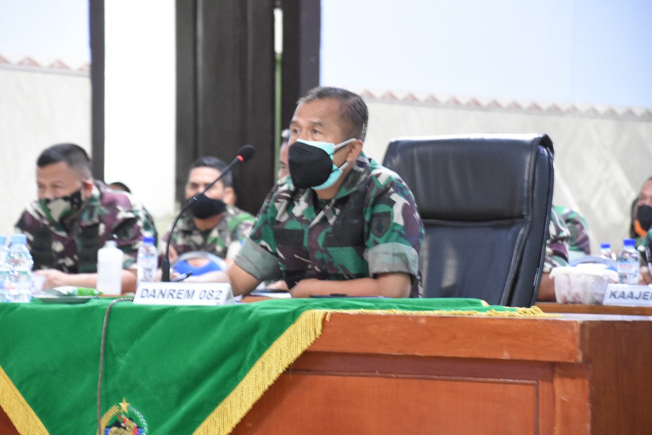 Panitia Penerimaan Cata PK TNI AD Gel. I Tahun 2022 Menerima Pengarahan Pangdam V/Brw