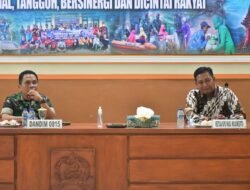 Kodim 0815/Mojokerto Terima Audiensi Komisioner KPU Kabupaten Mojokerto