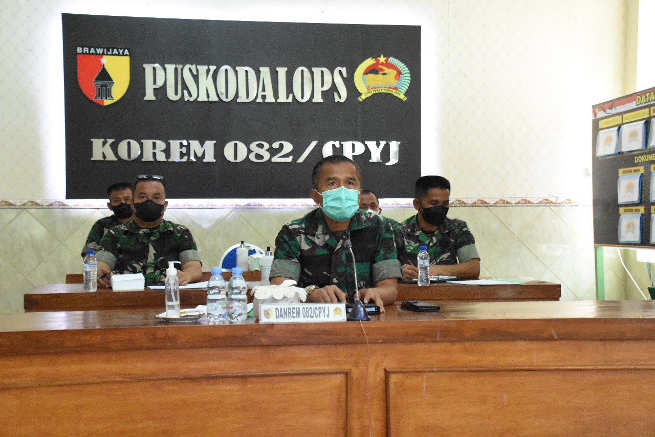 Danrem 082/CPYJ Ikuti Rakor Panitia Pusat Pelatihan Komponen Cadangan