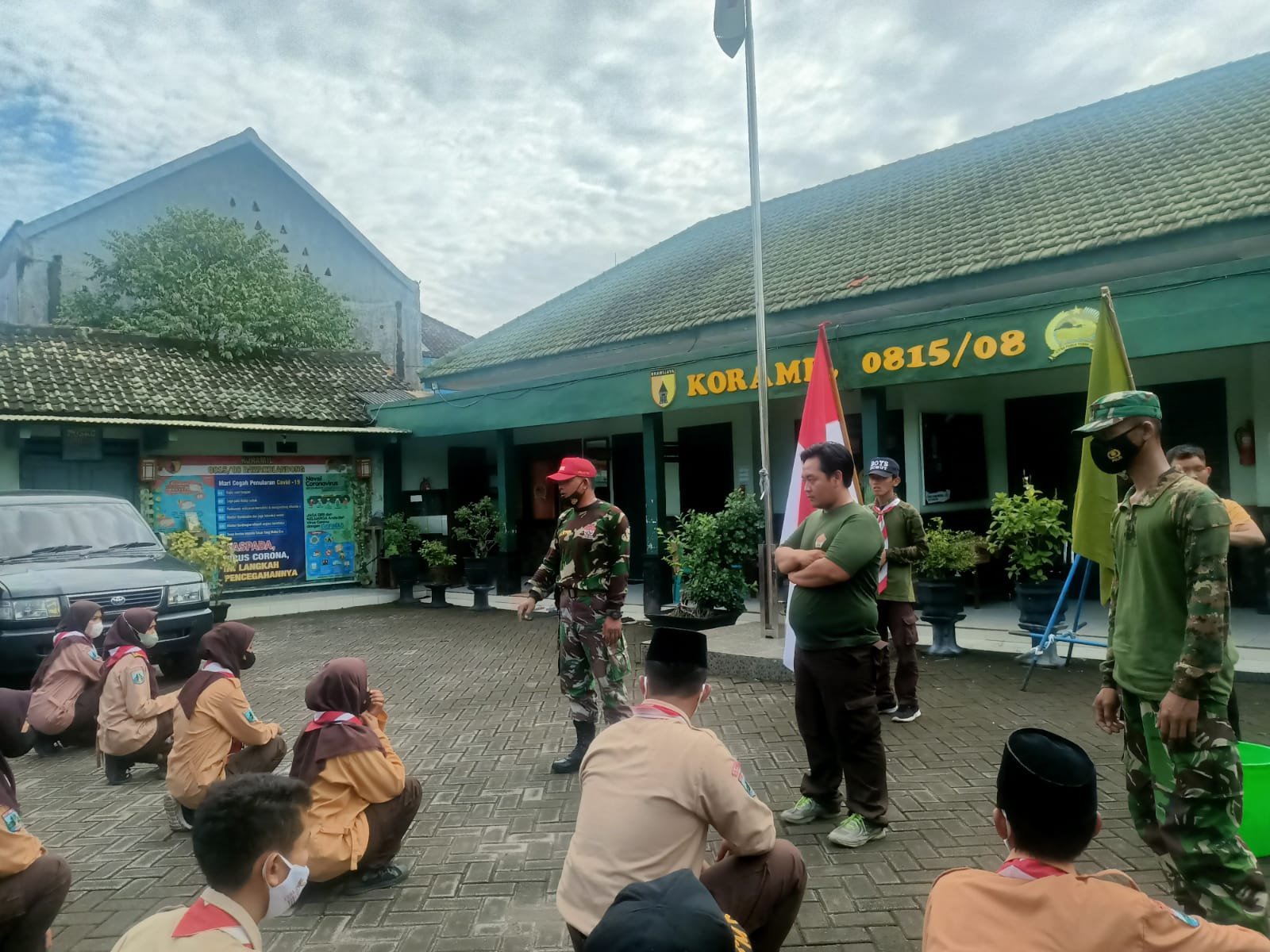 Koramil 0815/08 Dawar Gelar Tradisi Warga Baru Saka Wira Kartika