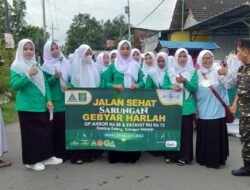 Harlah GP Ansor Dan Fatayat NU Ranting Desa Gelang Kecamatan Tulangan Adakan Giat Jalan Sehat "SARUNGAN"