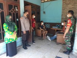 Babinsa Koramil Pungging Bareng Nakes Tracing 20 Warga Kontak Erat