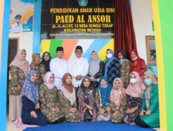 Bupati Anwar Sadat Didampingi Ketua TP-PKK Resmikan Gedung PAUD Al-Ansor Desa Sungai Gebar