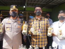 Rumah Produksi Miras Oplosan di Krembung Digerebek Satresnarkoba Polresta Sidoarjo