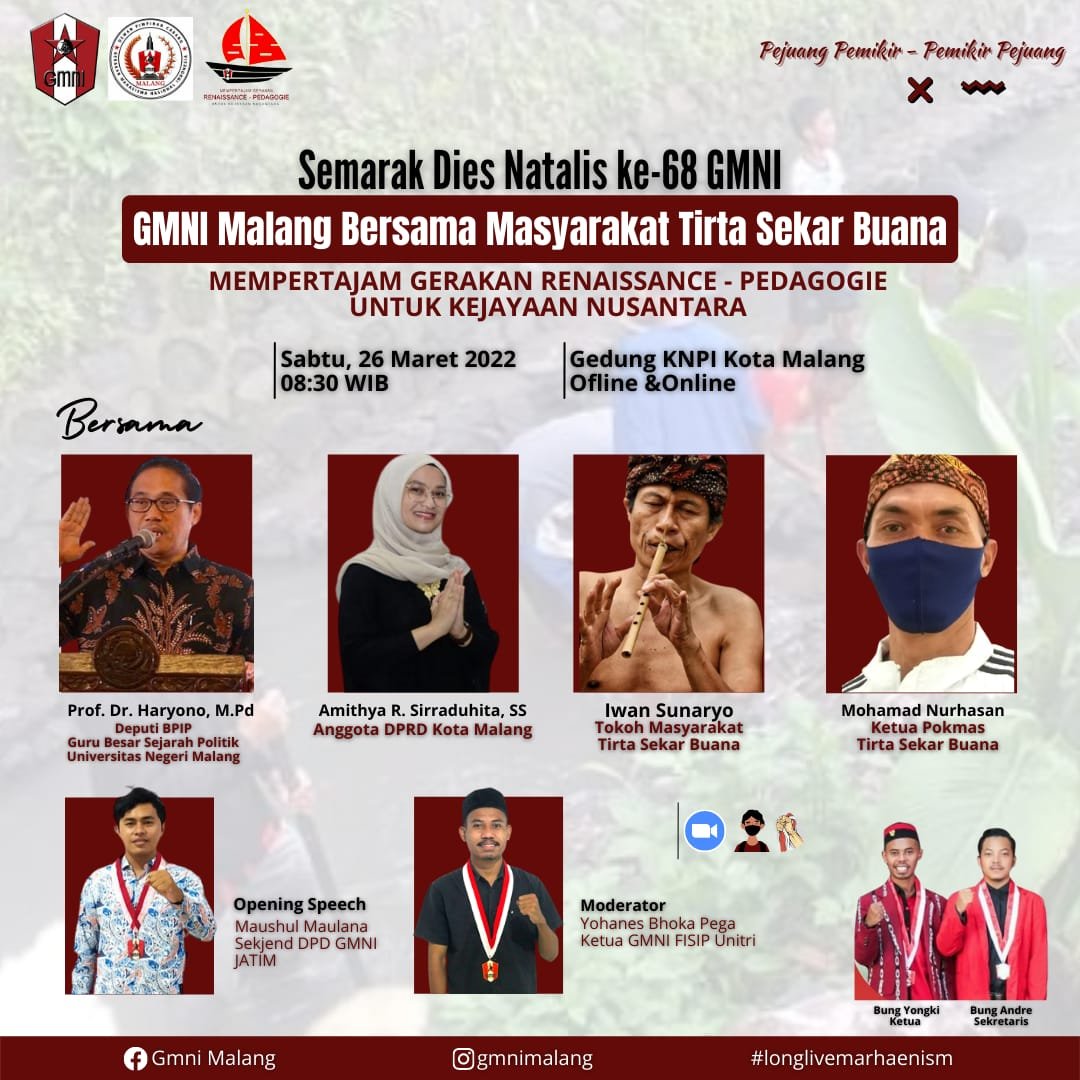 GMNI Malang Rayakan Diesnatalis GMNI Ke 68