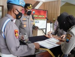 Kapolresta Sidoarjo Pimpin Sertijab Kabagren dan Kapolsek Tanggulangin
