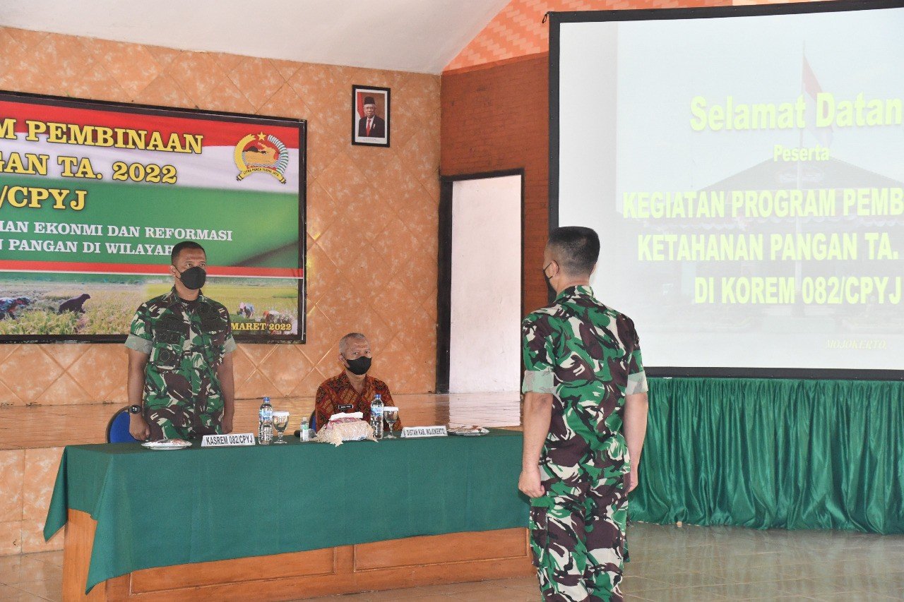 Korem 082/CPYJ Gelar Sosialisasi Pembinaan Ketahanan Pangan