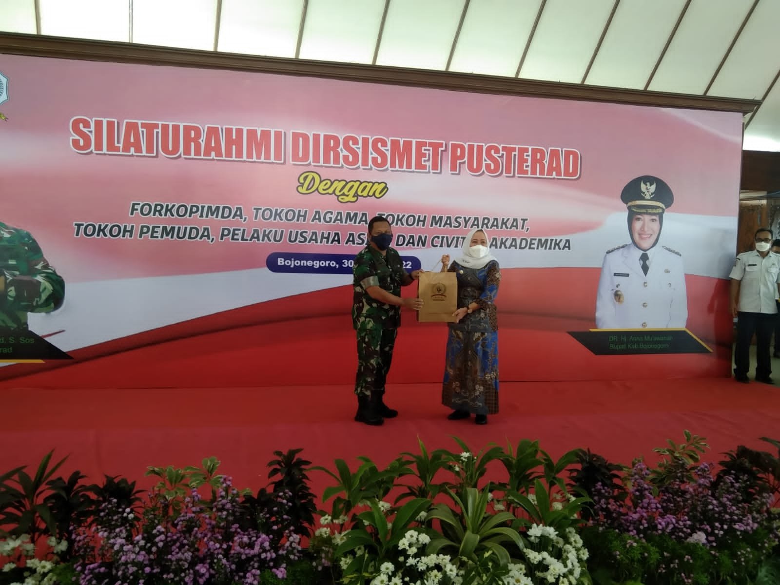 Kasrem 082/CPYJ Dampingi Tim Aspuantap Pusterad Silahturahmi Di Pemkab Bojonegoro