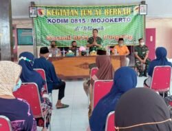 Jum’at Berkah Kodim 0815/Mojokerto Sentuh Puluhan Warga Pungging