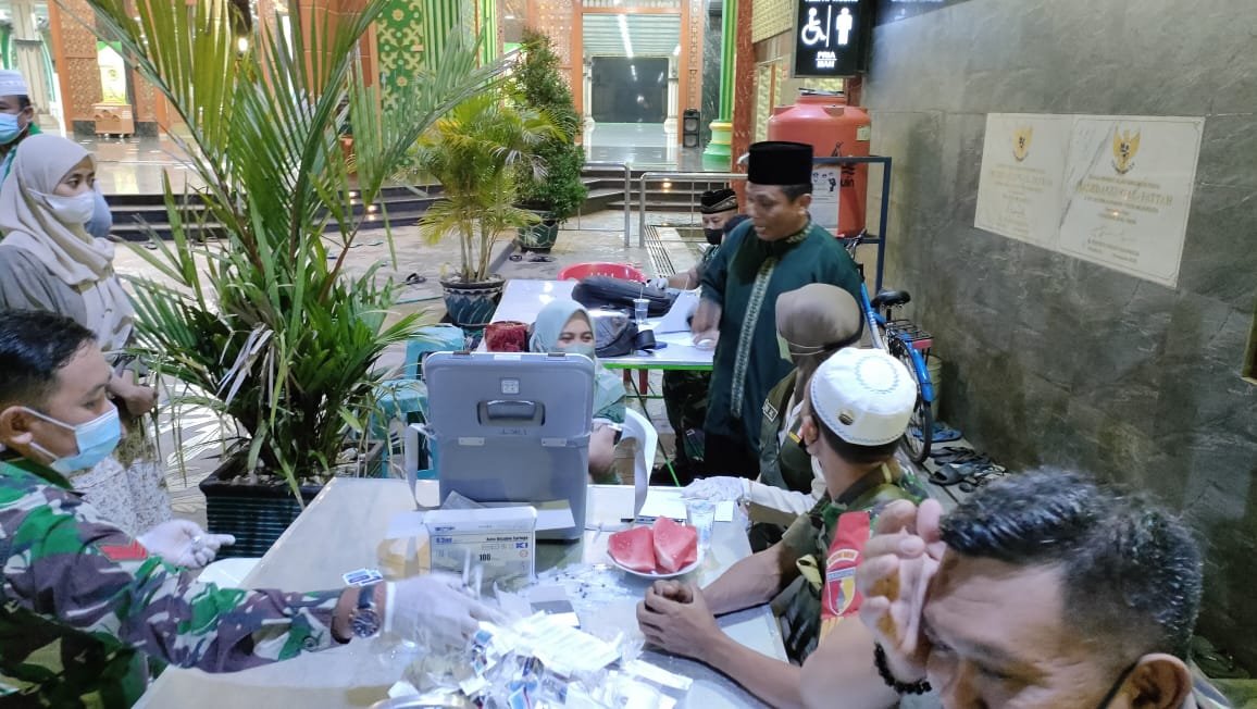 Dongkrak Cakupan Vaksin Booster Kodim 0815/Mojokerto Intensifkan Vaksinasi Mobile