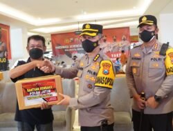 Irwasda Polda Jatim Ikuti Zoom Meeting Vaksinasi Serentak di Sidoarjo