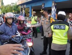Gelar Layanan Vaksinasi Booster di Batas Kota, Sambil Aksi Simpatik ke Pengendara